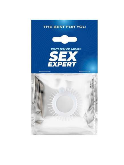 Эластичное эрекционное кольцо с шипиками и шариком