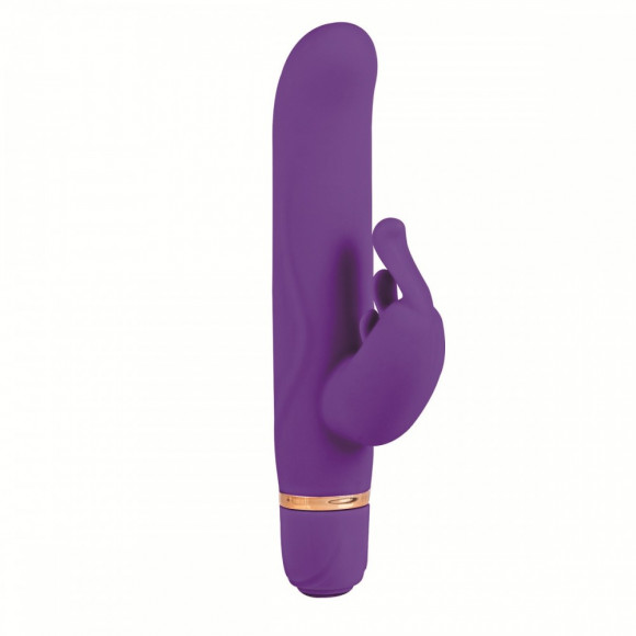 Фиолетовый вибратор ENTINCE LILIAN с клиторальным отростком