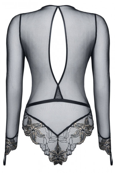 Боди Axelle с рукавами и вставками из цветочного кружева Боди Axelle с рукавами и вставками из цветочного кружева