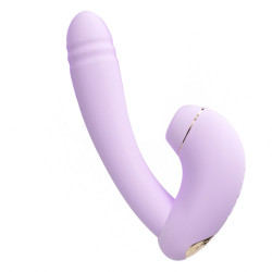 Сиреневый вибратор с возвратно-поступательными движениями и нагревом Minaka Сиреневый вибратор с возвратно-поступательными движениями и нагревом Minaka