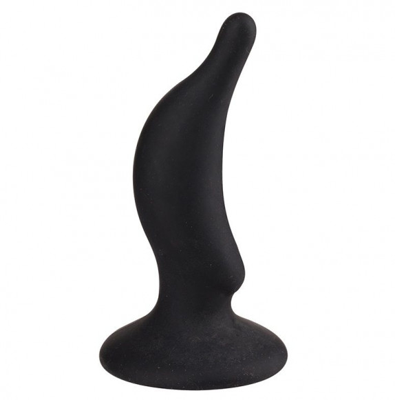 Чёрная анальная пробка ASS JACKER - 12 см. Чёрная анальная пробка ASS JACKER - 12 см.