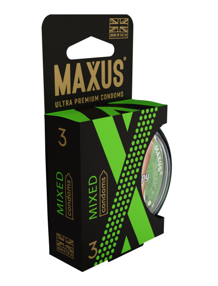 Презервативы в пластиковом кейсе MAXUS AIR Mixed - 3 шт. Презервативы в пластиковом кейсе MAXUS AIR Mixed - 3 шт.