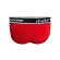 Красные мужские трусы-брифы с вырезом