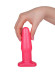 Розовый гелевый плаг на подставке - 14 см. Розовый гелевый плаг на подставке - 14 см.