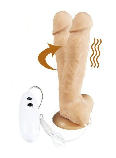 Телесный вибратор-ротатор на присоске Cesar Vibrator & Rotator - 17,5 см. Телесный вибратор-ротатор на присоске Cesar Vibrator & Rotator - 17,5 см.