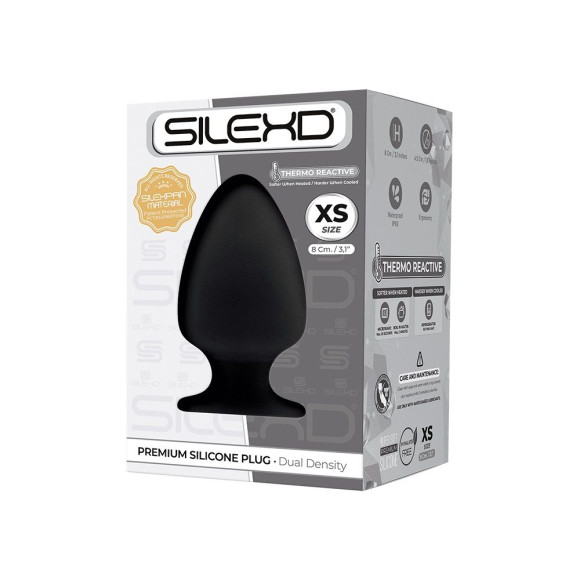 Черная анальная втулка Premium Silicone Plug XS - 8 см. Черная анальная втулка Premium Silicone Plug XS - 8 см.