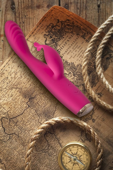 Ярко-розовый вибратор-кролик G-Hawker - 19,5 см. Ярко-розовый вибратор-кролик G-Hawker - 19,5 см.