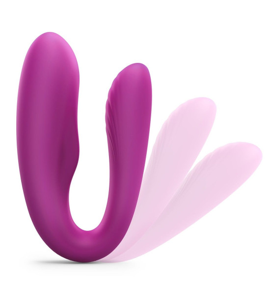 Лиловый вибратор для пар Match Up Couple Vibrator with Remote Control Лиловый вибратор для пар Match Up Couple Vibrator with Remote Control