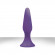 Фиолетовая анальная втулка Sliders Silicone Anal Plugs Large на присоске - 15,2 см.