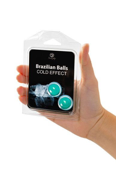Набор из 2 шариков с массажным маслом Brazilian Balls с охлаждающим эффектом Набор из 2 шариков с массажным маслом Brazilian Balls с охлаждающим эффектом