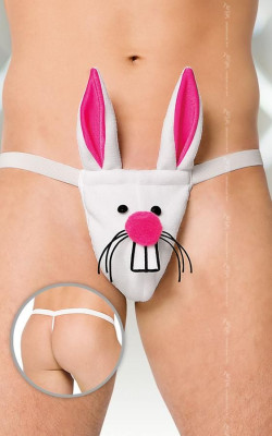 Трусики-стринг с кроликом Трусики-стринг с кроликом