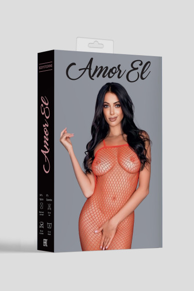 Роскошный сетчатый боди-комбинезон на бретельках с открытым доступом Роскошный сетчатый боди-комбинезон на бретельках с открытым доступом