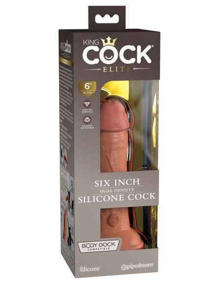 Кофейный фаллоимитатор 6 Silicone Dual Density Cock - 17 см. Кофейный фаллоимитатор 6 Silicone Dual Density Cock - 17 см.