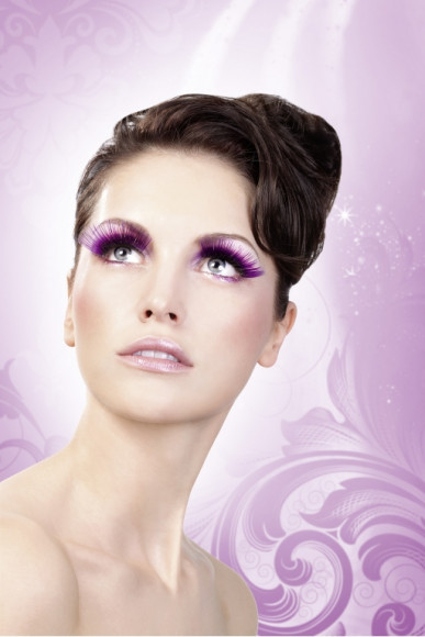 Длинные фиолетовые ресницы Deluxe Длинные фиолетовые ресницы Deluxe