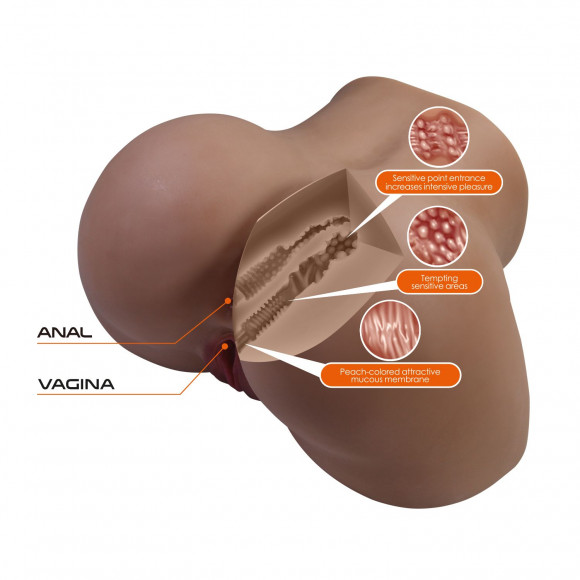 Мастурбатор Briony с 2 любовными каналами Мастурбатор Briony с 2 любовными каналами