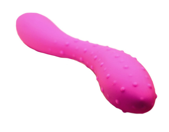 Розовый фаллоимитатор с двумя разными поверхностями - 20 см. Розовый фаллоимитатор с двумя разными поверхностями - 20 см.