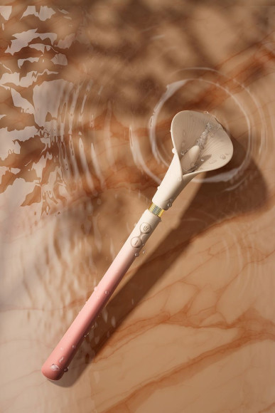 Розовый двусторонний вибромассажёр Calla Розовый двусторонний вибромассажёр Calla