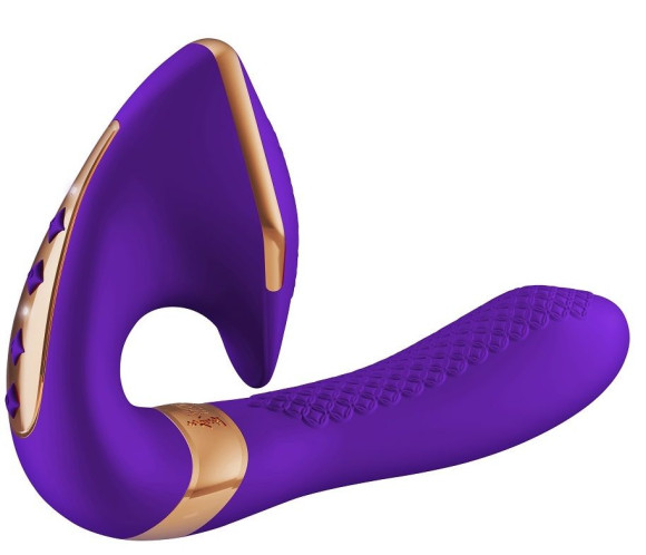 Фиолетовый вибростимулятор SOYO - 17 см. Фиолетовый вибростимулятор SOYO - 17 см.