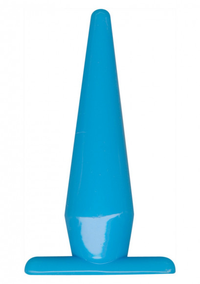 Голубая анальная пробка Funky Blue - 10,50 см.