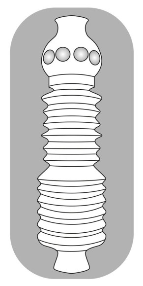 Прозрачный мастурбатор Pocket Masturbator Twister