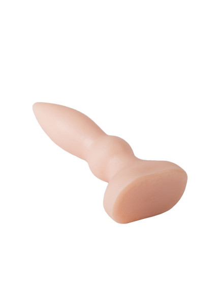 Телесный анальный плаг с каплевидным кончиком - 10 см. Телесный анальный плаг с каплевидным кончиком - 10 см.
