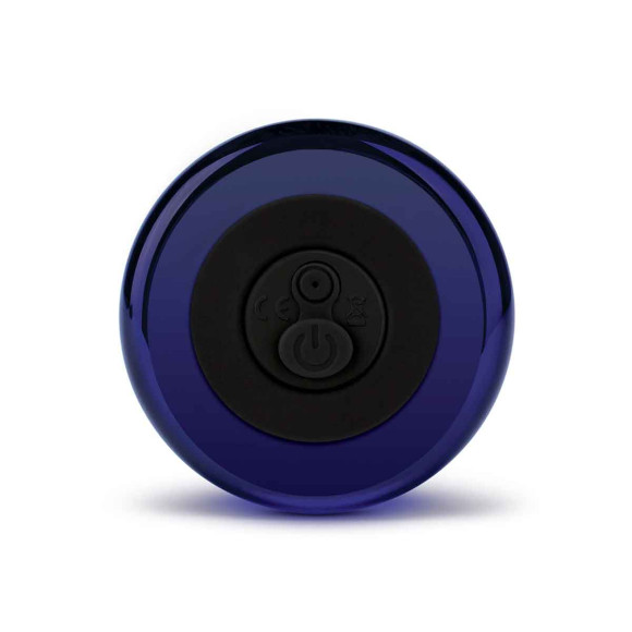 Синий стеклянный анальный стимулятор на дистанционном управлении Beaded Buttplug Синий стеклянный анальный стимулятор на дистанционном управлении Beaded Buttplug