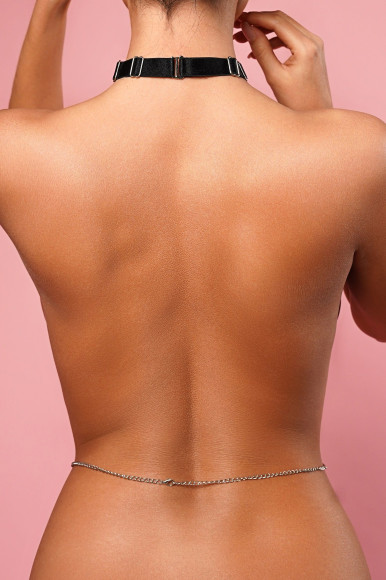 Оригинальный чокер с декоративными цепочками вокруг тела Оригинальный чокер с декоративными цепочками вокруг тела