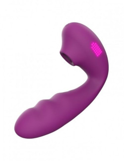 Фиолетовый вибратор с вакуумной стимуляцией и нагревом Tara Фиолетовый вибратор с вакуумной стимуляцией и нагревом Tara