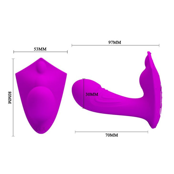 Лиловый вибромассажёр Willie с пультом ДУ Лиловый вибромассажёр Willie с пультом ДУ