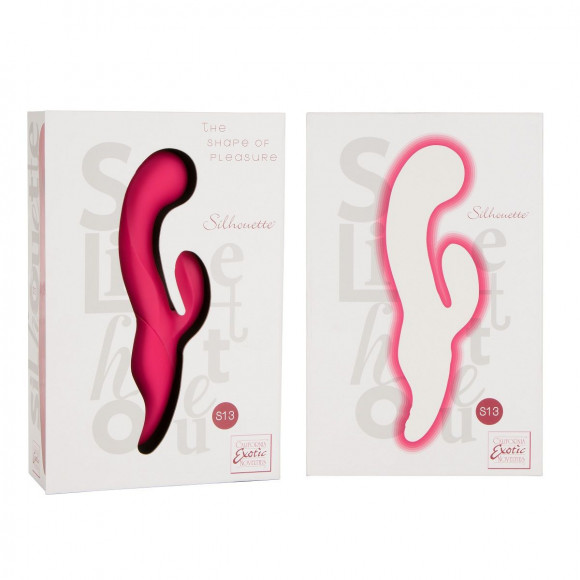 Красный вибромассажер Silhouette S13 с клиторальным стимулятором - 19,8 см. Красный вибромассажер Silhouette S13 с клиторальным стимулятором - 19,8 см.