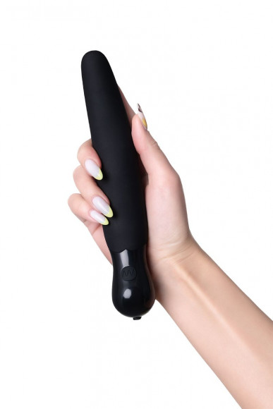 Черный вибратор PPP PERO-PERO ZENGI - 21,5 см.