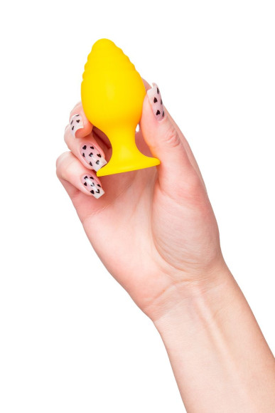 Желтая анальная втулка Riffle - 7,5 см. Желтая анальная втулка Riffle - 7,5 см.