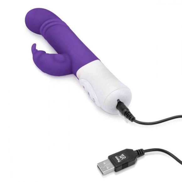 Фиолетовый массажер для G-точки Slim Shaft thrusting G-spot Rabbit - 23 см. Фиолетовый массажер для G-точки Slim Shaft thrusting G-spot Rabbit - 23 см.