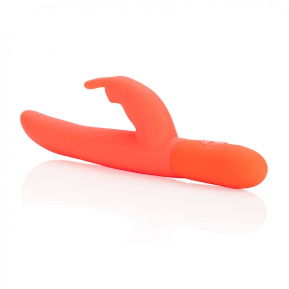 Оранжевый силиконовый вибратор Posh 10-Function Bounding Bunny Оранжевый силиконовый вибратор Posh 10-Function Bounding Bunny