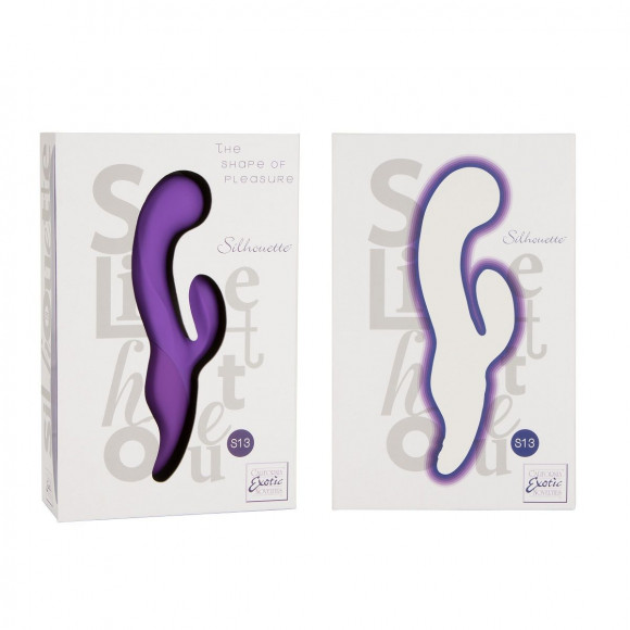 Фиолетовый вибромассажер Silhouette S13 с клиторальным стимулятором - 19,8 см. Фиолетовый вибромассажер Silhouette S13 с клиторальным стимулятором - 19,8 см.