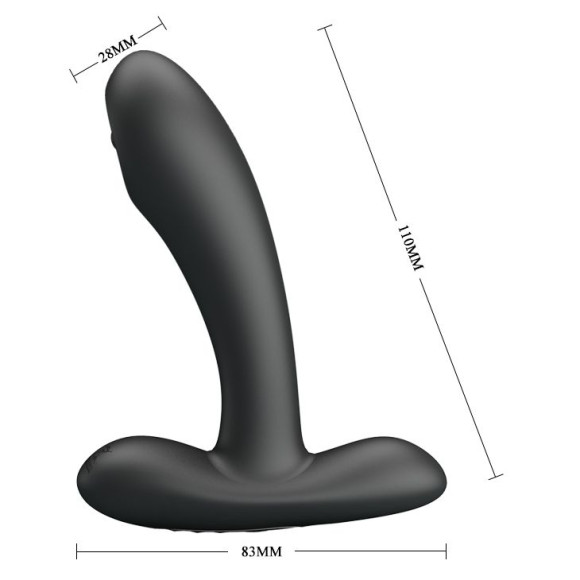 Черный массажер простаты с волновой стимуляцией Remington - 11 см. Черный массажер простаты с волновой стимуляцией Remington - 11 см.
