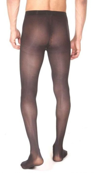 Плотные полупрозрачные мужские колготы с интимным доступом Плотные полупрозрачные мужские колготы с интимным доступом